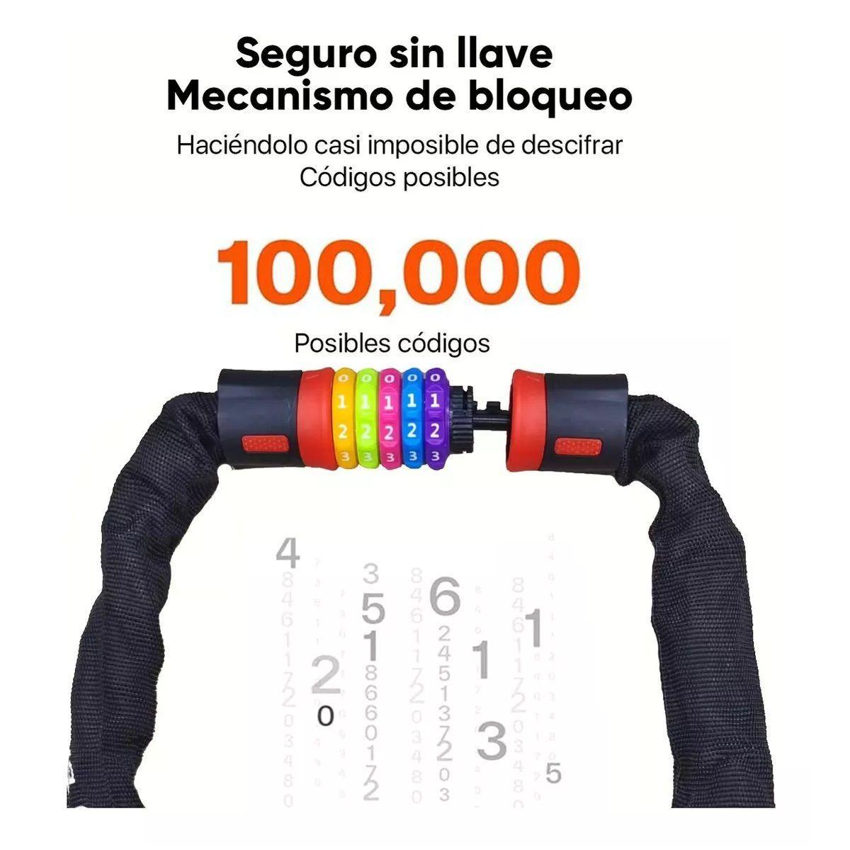 Lydsto Candado de Cadena para Bicicletas Rainbow Lock 5 dígitos-2