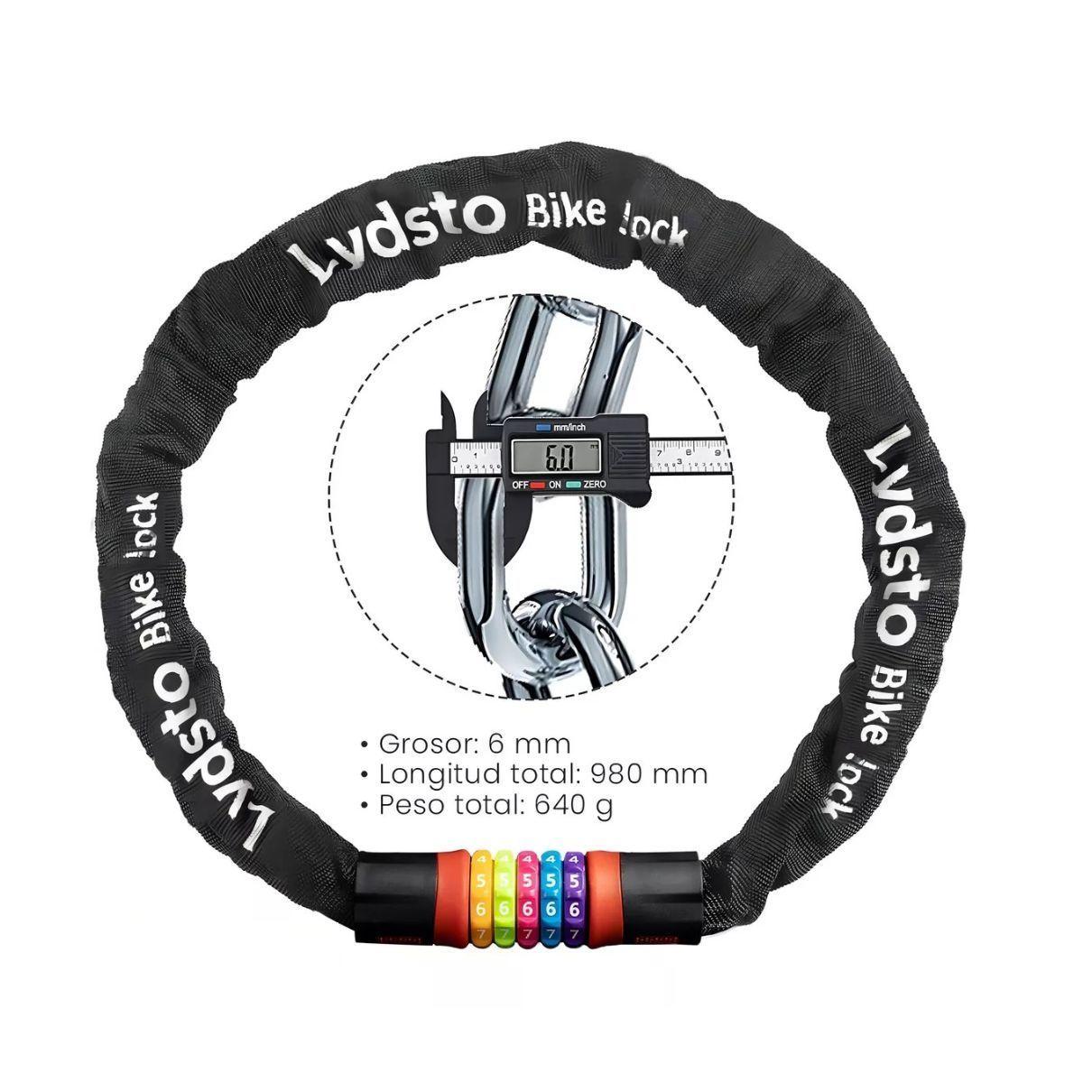 Lydsto Candado de Cadena para Bicicletas Rainbow Lock 5 dígitos-6