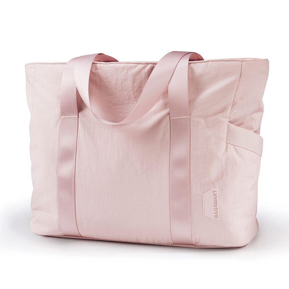 Bagsmart Cartera de mano grande - rosado-5