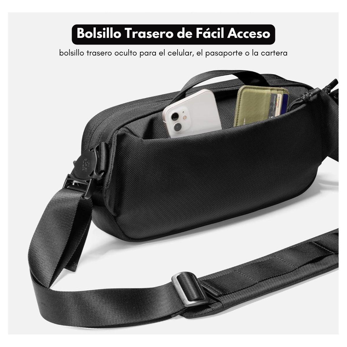 Tomtoc Bolso Sling Wander-T26 para NS/iPad Mini (5.5L) - Negro-6