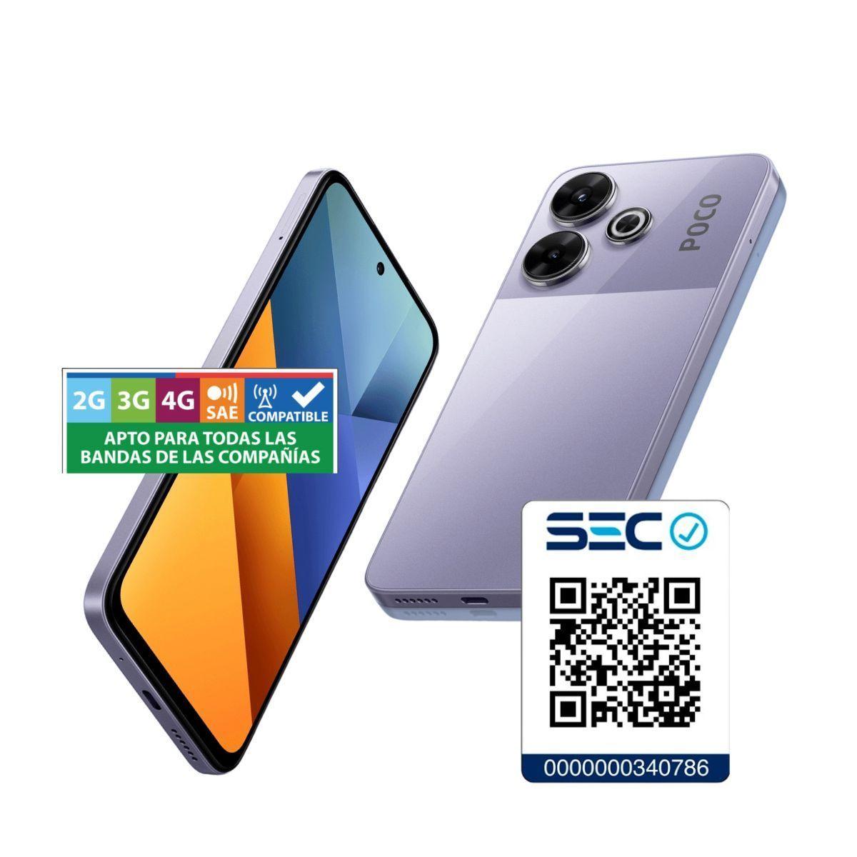 Xiaomi POCO M6 4G US 8GB + 256GB Morado-1