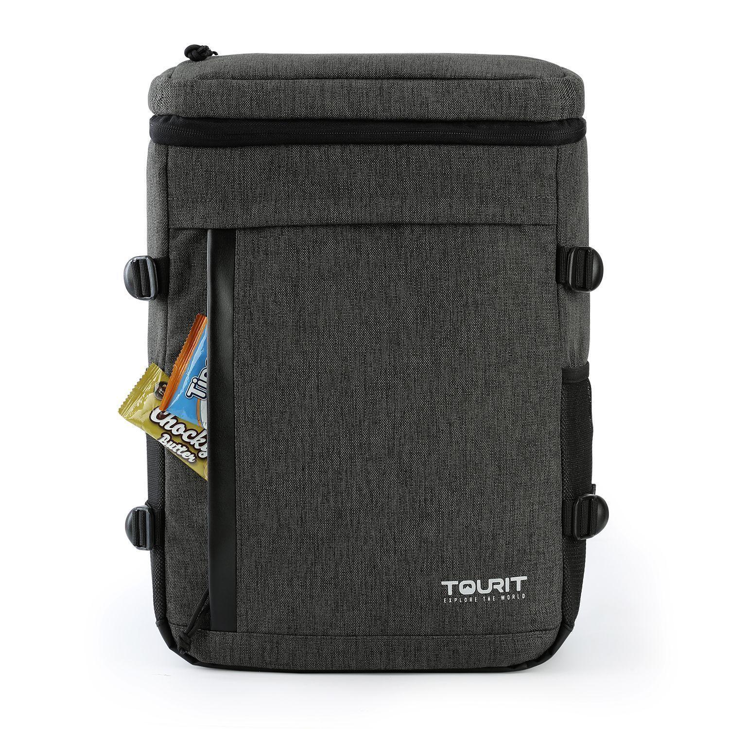 TOURIT Mochila térmica para 32 latas - negra-3