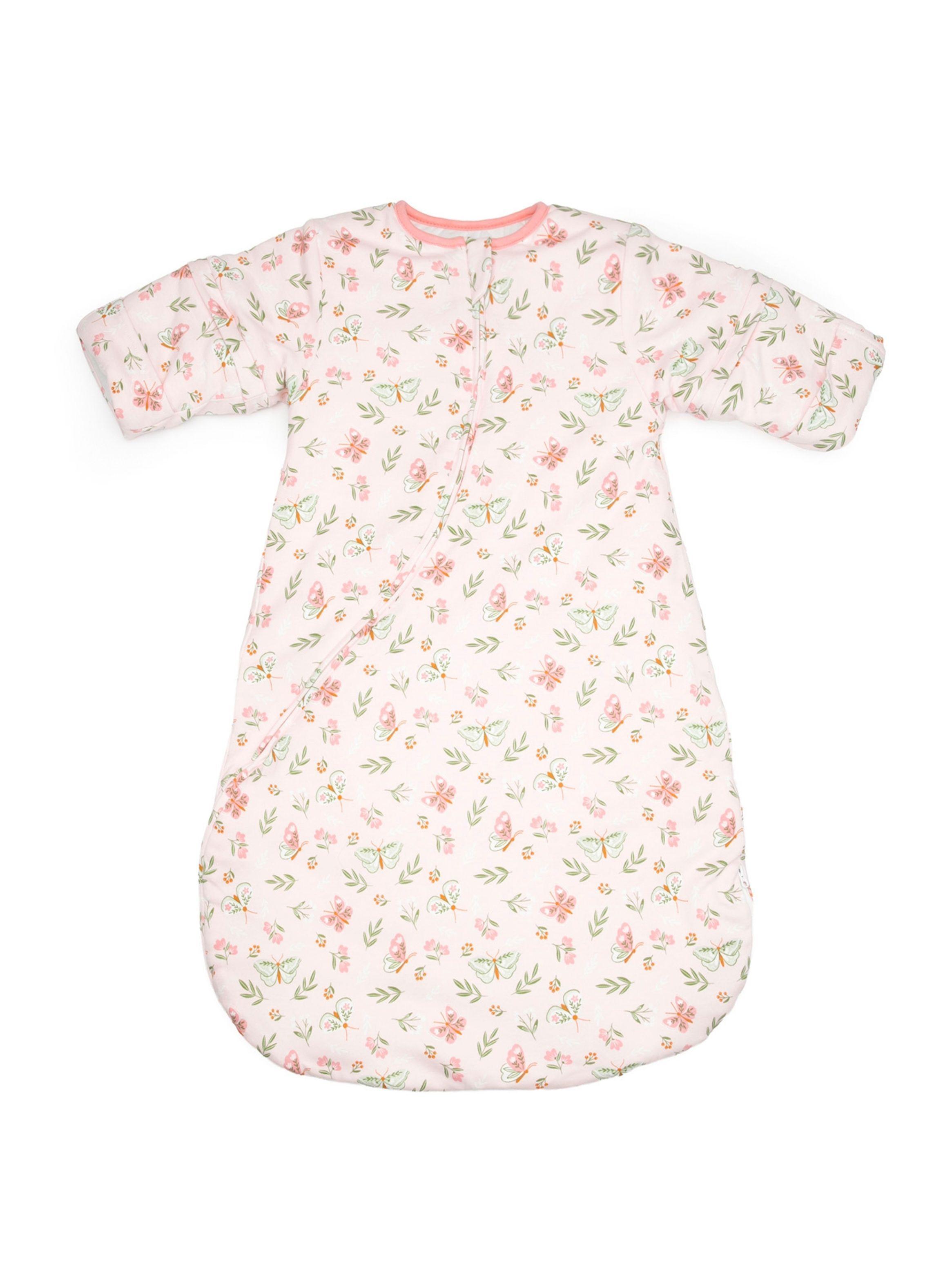 Saco de dormir bebé TOG 2.5 gota con mangas removibles rosa-1