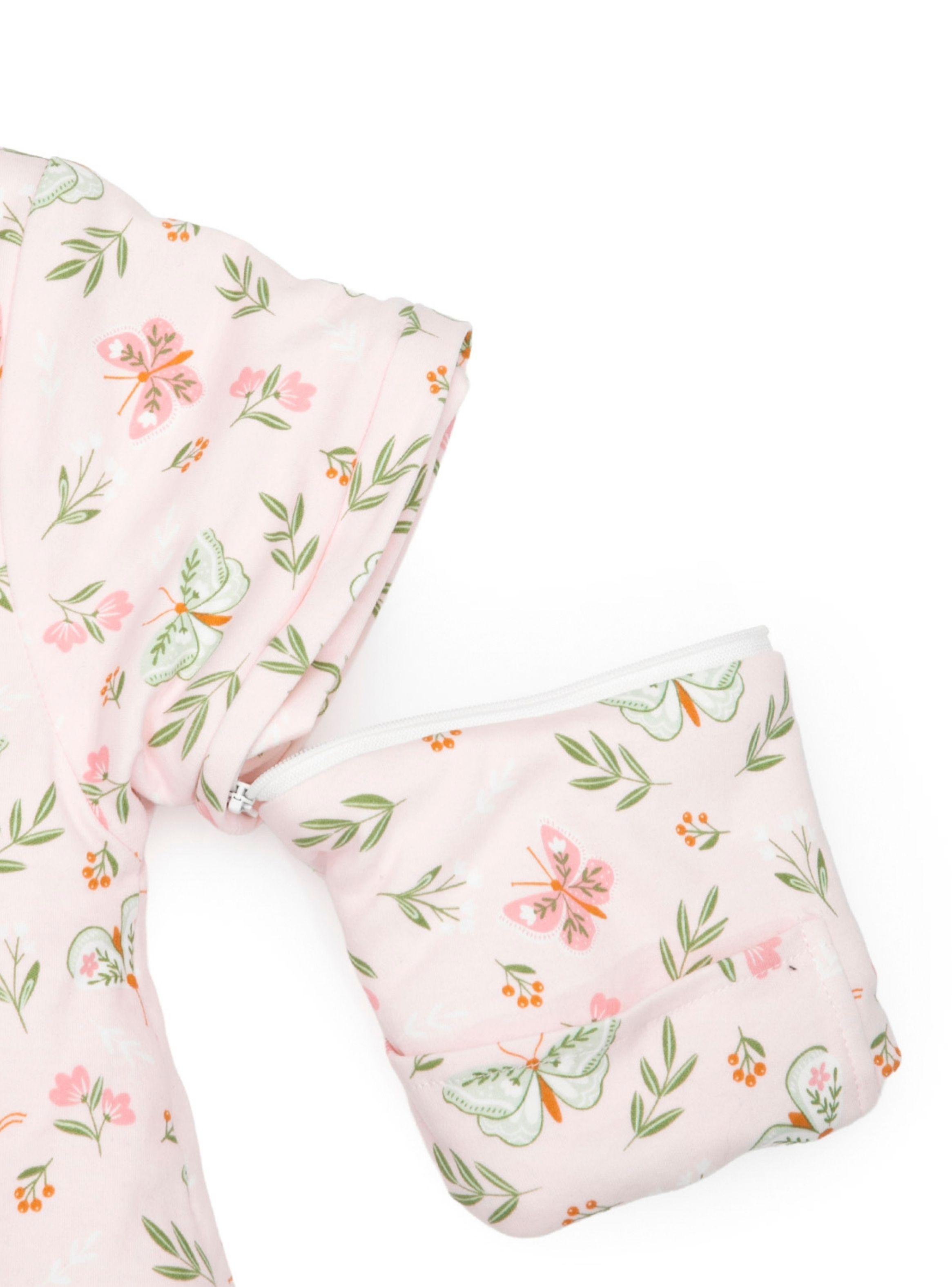 Saco de dormir bebé TOG 2.5 gota con mangas removibles rosa-3
