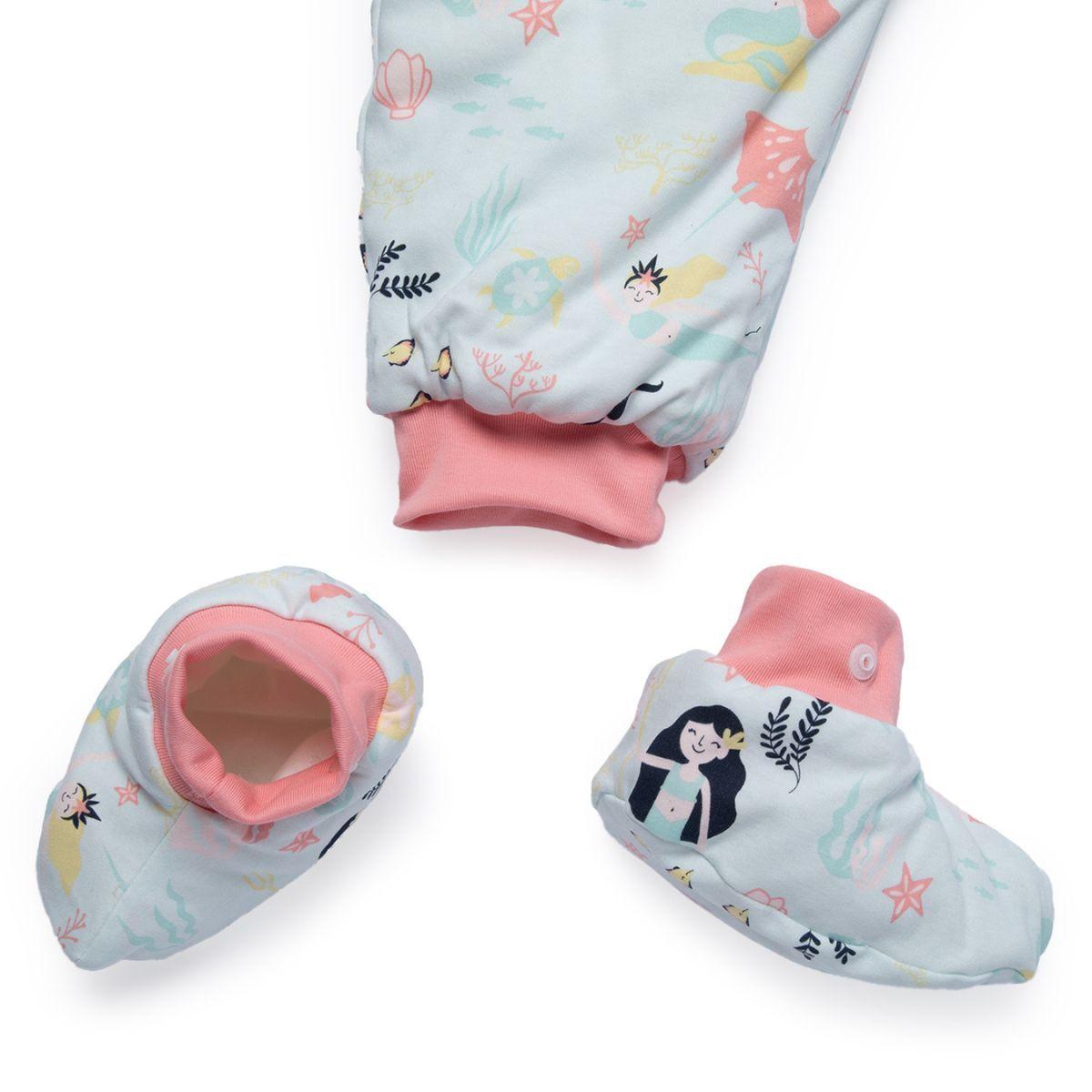 Saquito Saco dormir bebé y niña con pies TOG 2.5 - Sirena-5