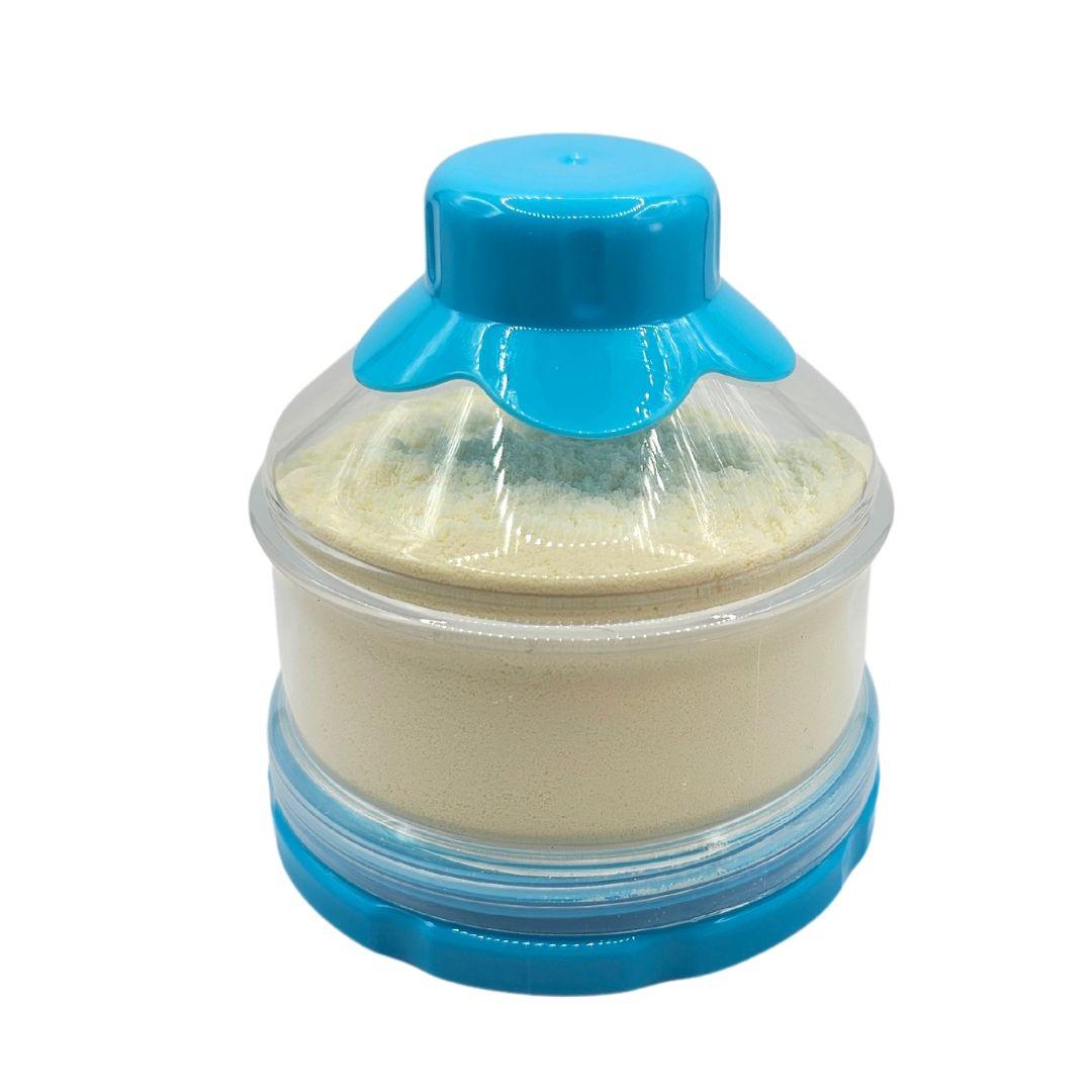 Dispensadores apilables de leche celeste - Warmly-2