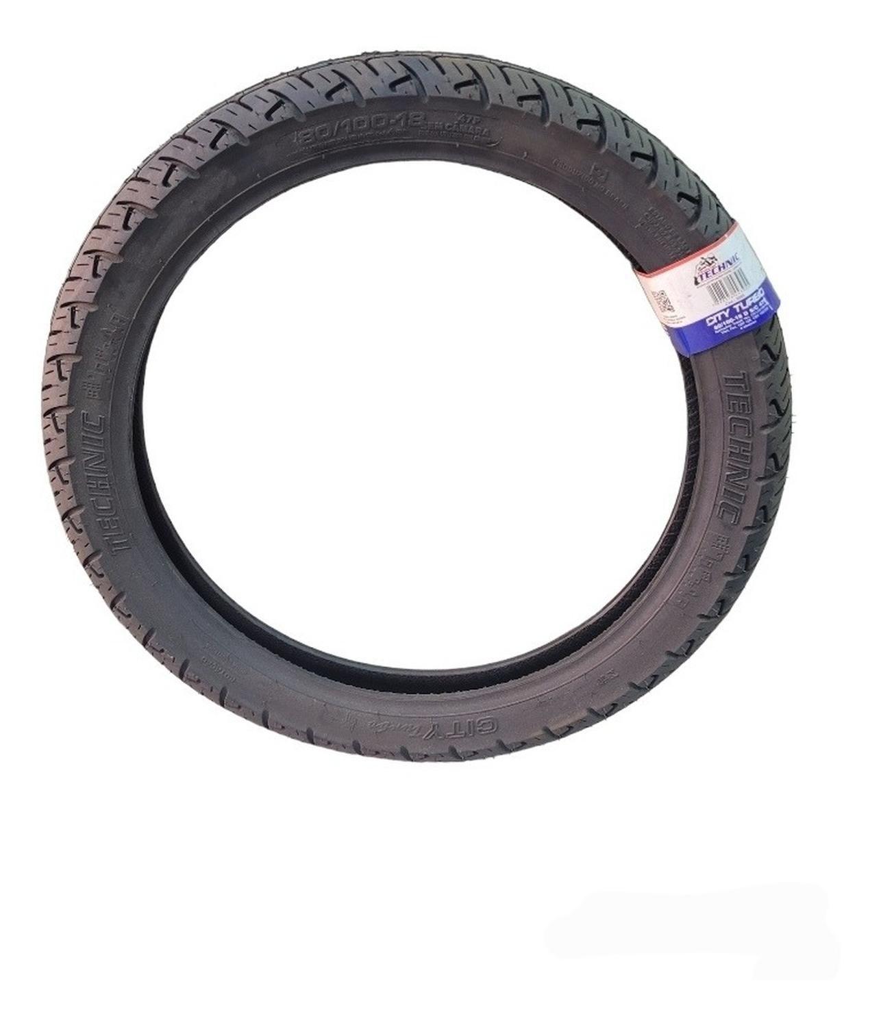 Neumatico Moto 80/100/18 Tubular Urbano Brasileño-1