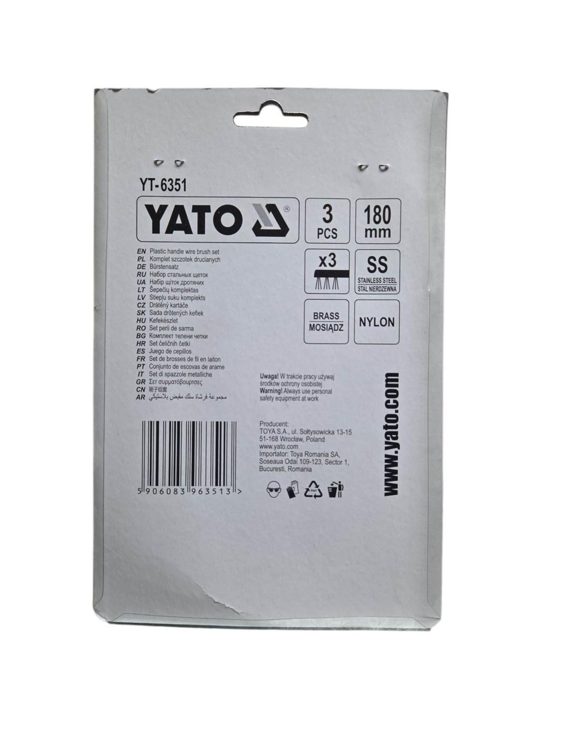 Juego Cepillos De Alambre Automotriz Yato-1