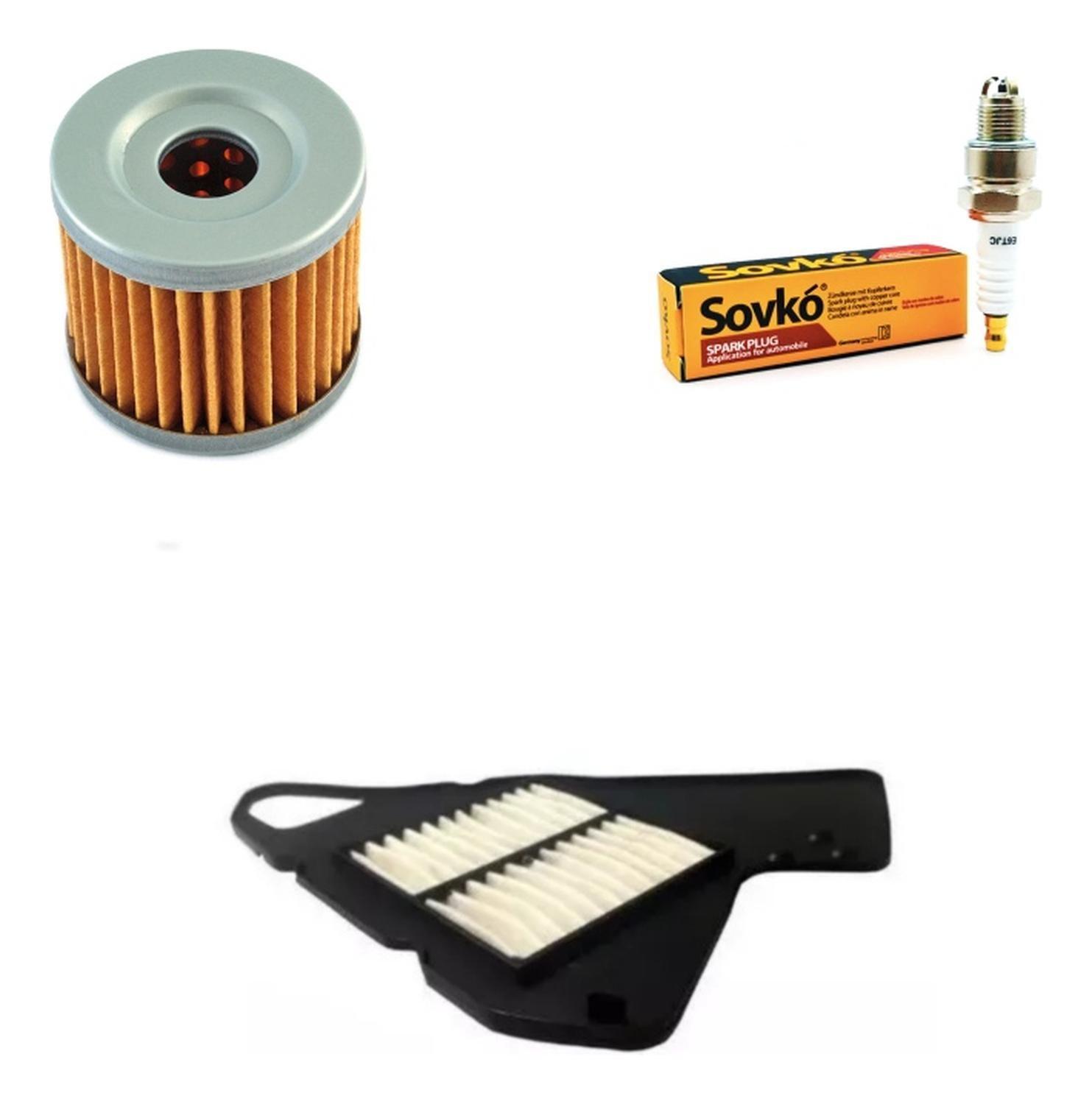Kit Mantencion Moto Suzuki Intruder 150 / Aire+bujia+aceite-0