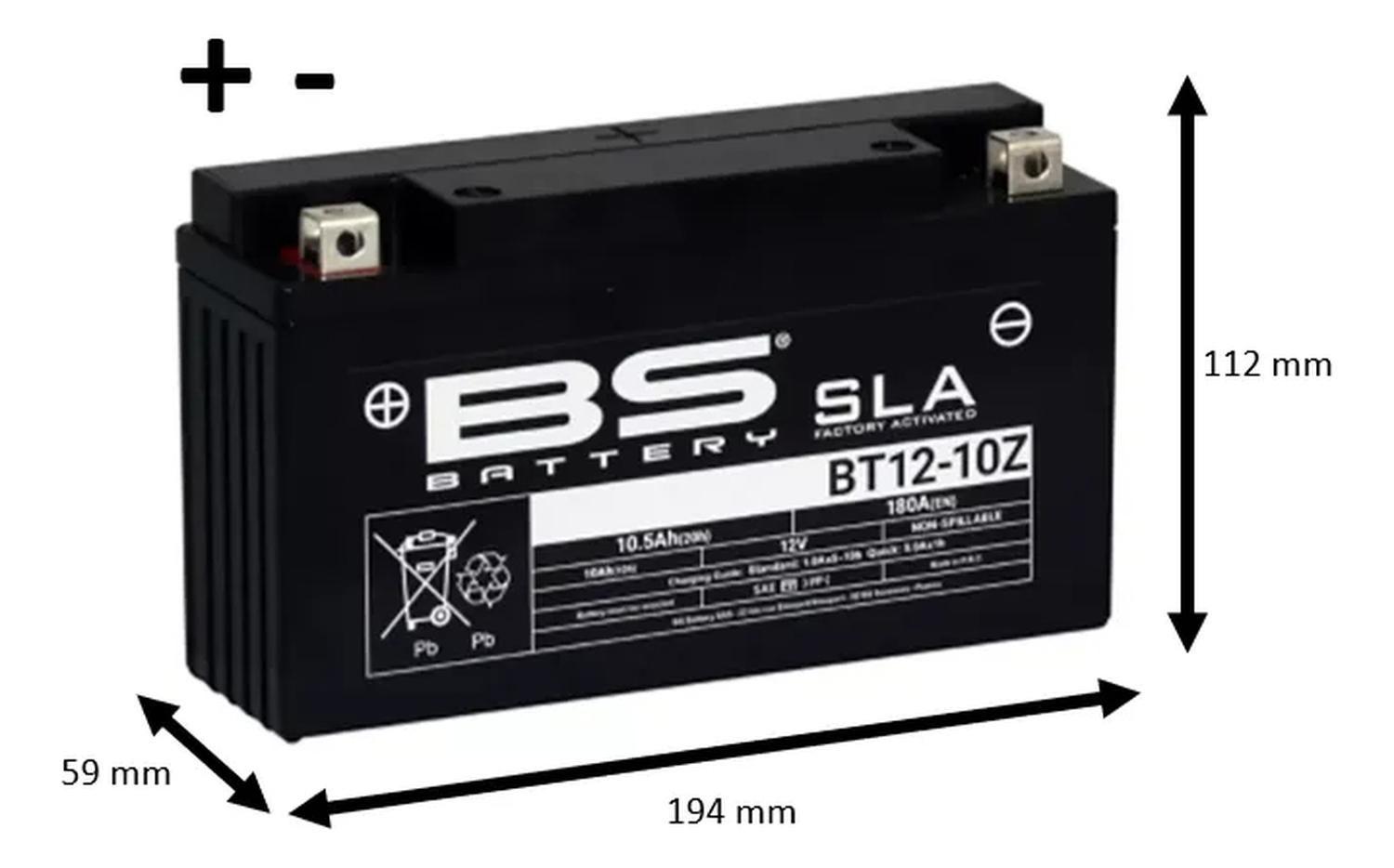 Batería de GEL Para Moto Bt12-10z C/ Yt12-10z-1