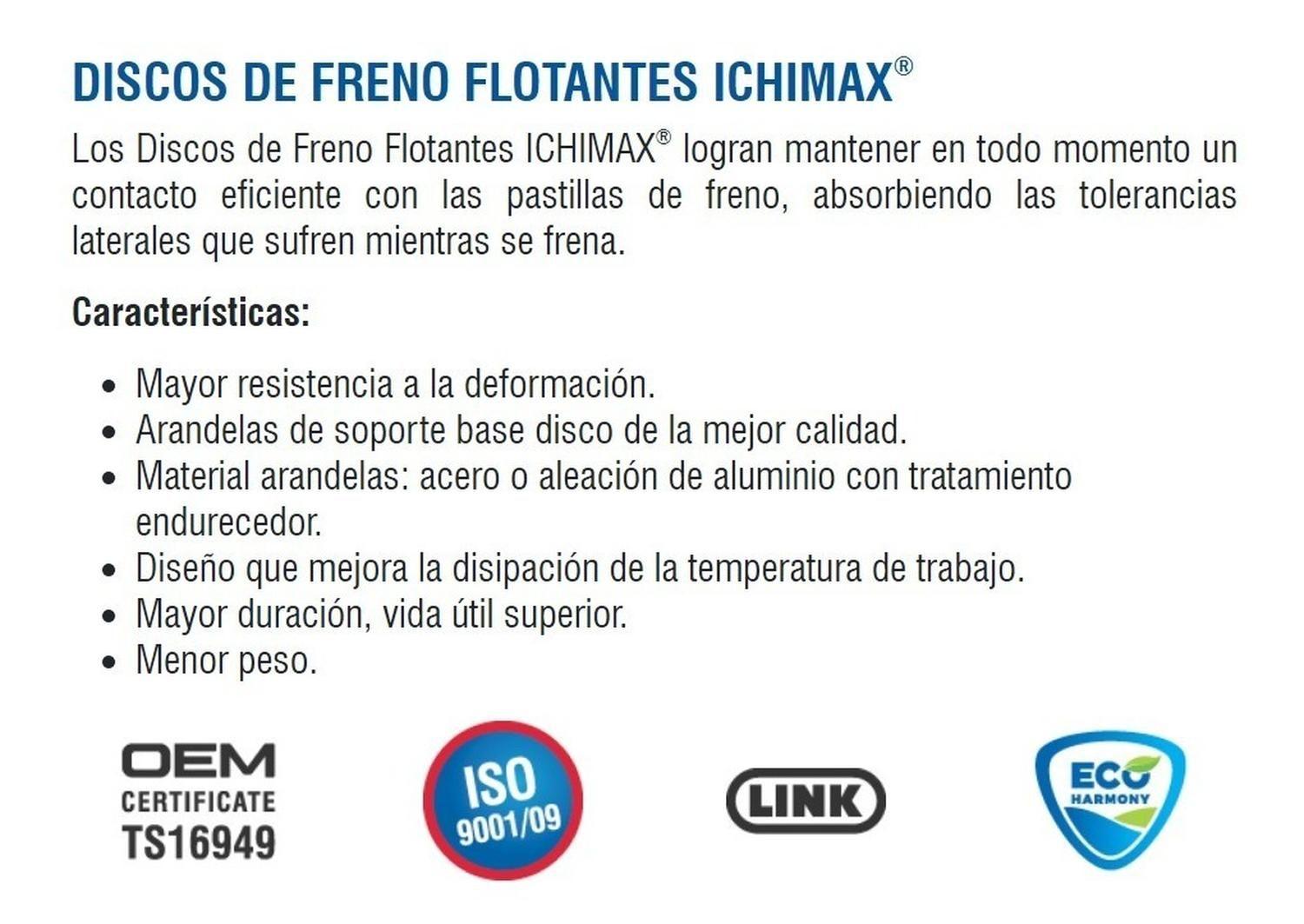 Disco Freno Delantero Para Kawasaki Ninja 300 / 250 Japones-2