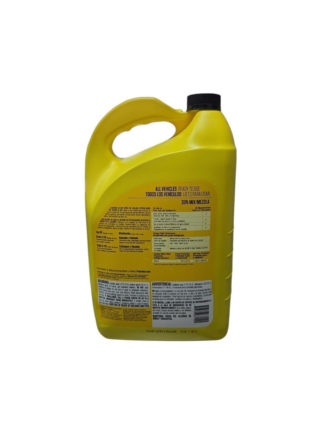 Refrigerante y Anticongelante Prestone 33% Prestone 3.78L-2