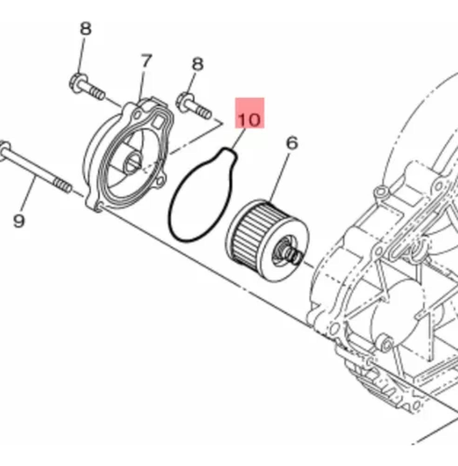 Oring Tapa Filtro Aceite Yamaha Fz16 / 150 2.0 - 3.0 - 4.0-2