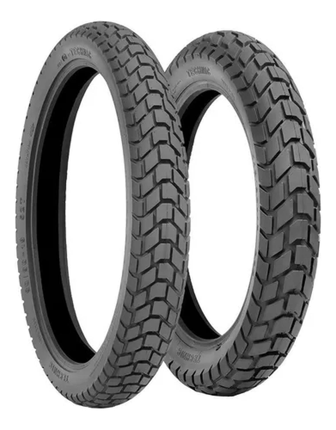 Pack De 2 Neumaticos Moto 90/90/19 + 110/90/17 Dual Mixto-0