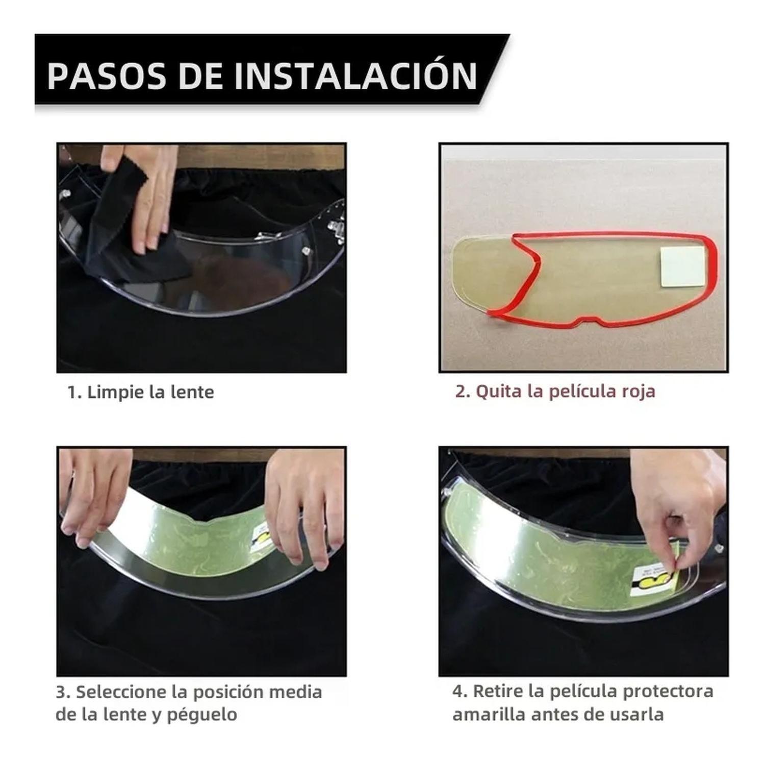 Pinlock Y Lámina Antiempañante O Visor Casco de Moto Universal-3
