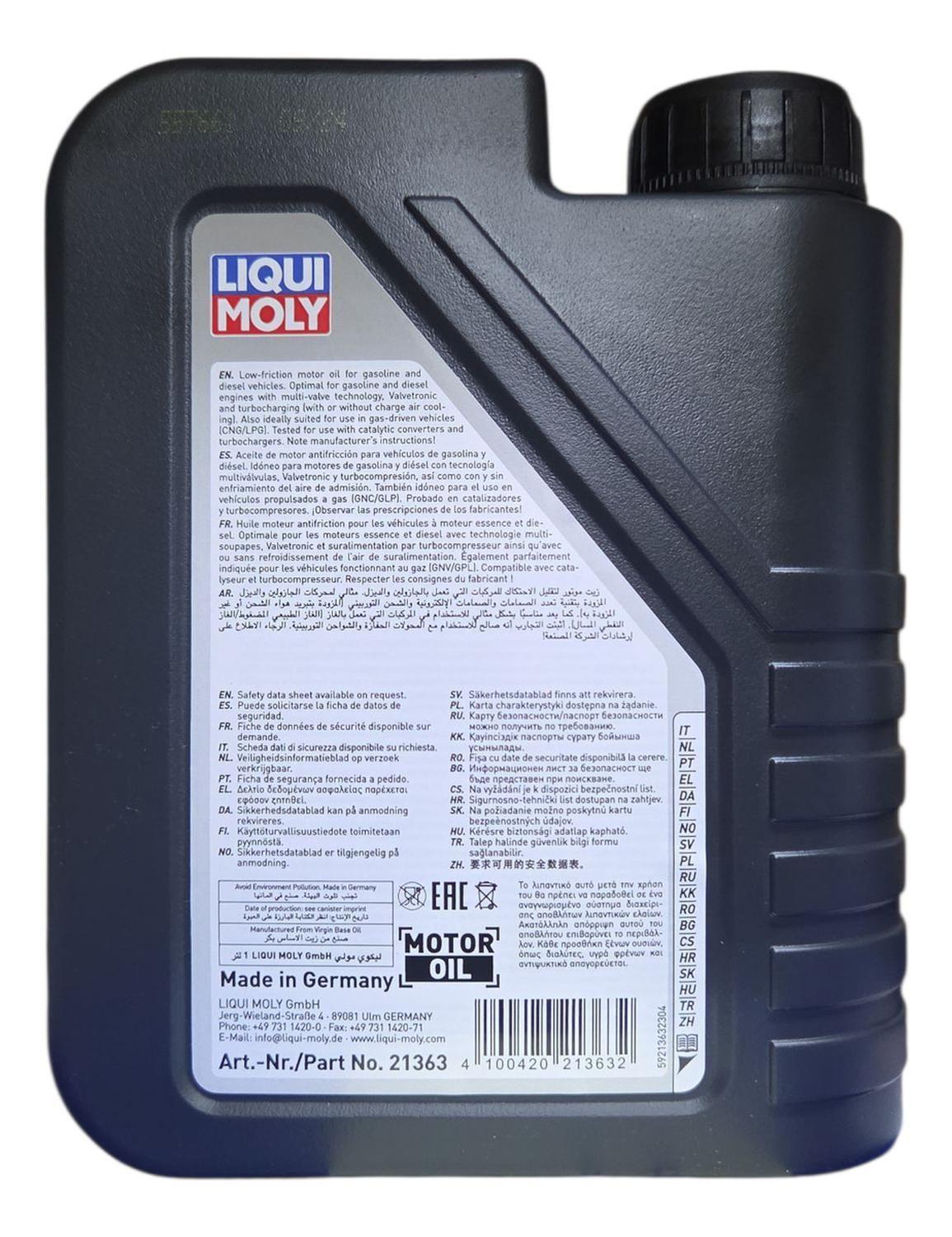 Aceite Motor 5w 30 Leichtlauf Perfomance Liqui Moly 1l-1