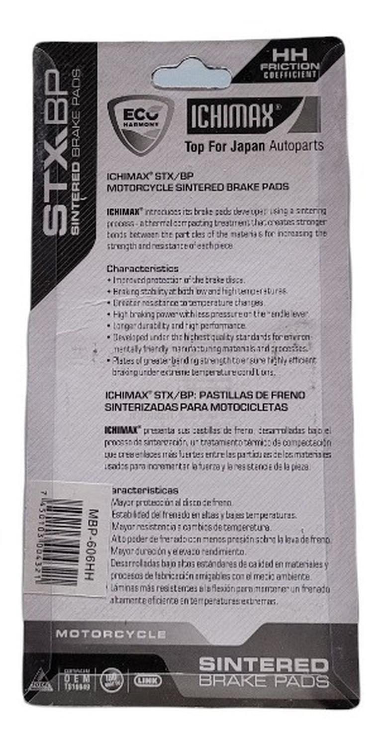Pastillas Delanteras Yamaha Fz16 / Fzn 150 2.0 Sinterizadas-2