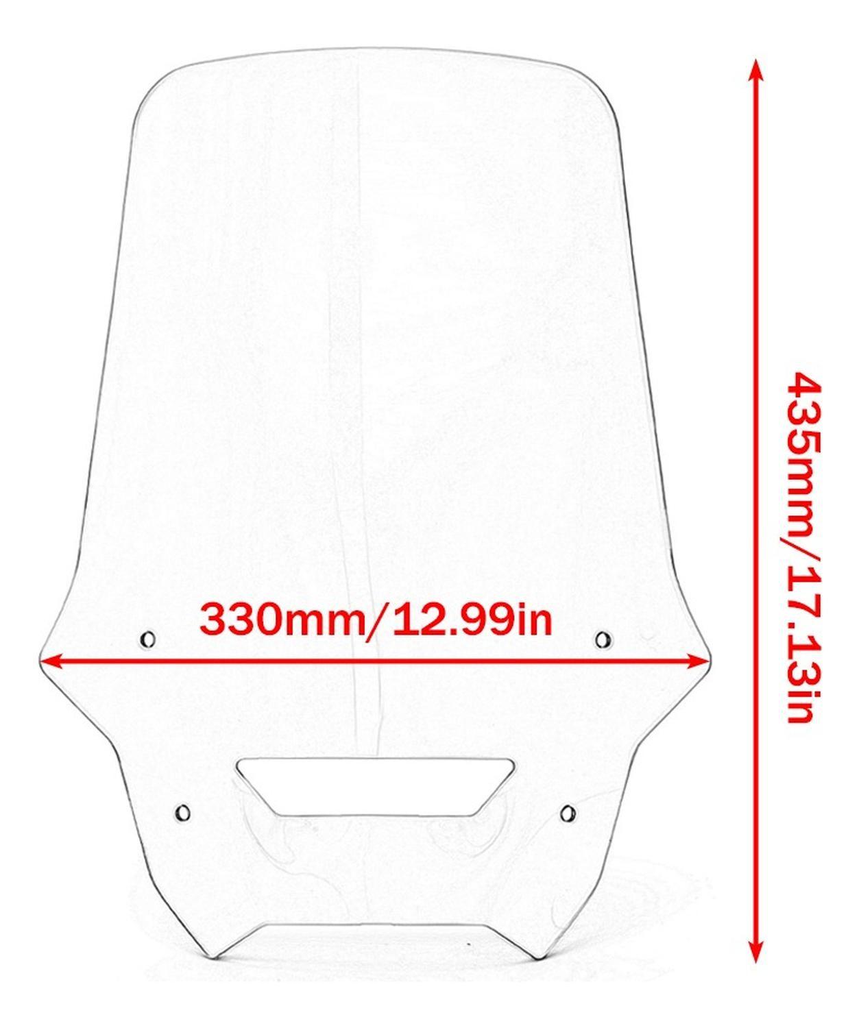 Parabrisas Para Moto Honda Nx 500 Alto Transparente-2
