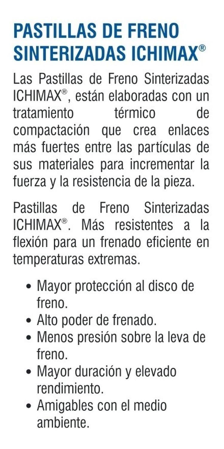 Pastillas Freno Traseras Para Yamaha Fz 25 Sinterizadas-2