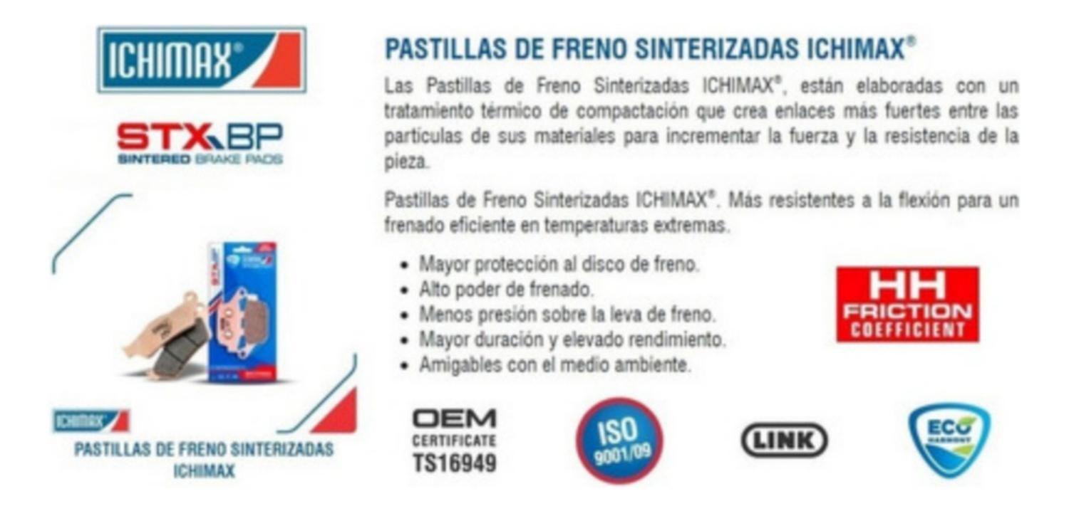 Pastillas Traseras Yamaha Xj6/fz6/fz8/mt07/mt09/mt01/yzfr1-2