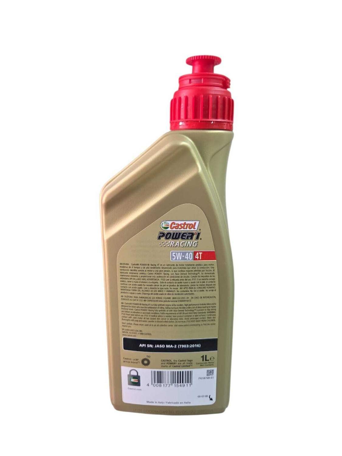 Aceite De Moto 5w 40 Castrol Full Sintetico 4t Original-2