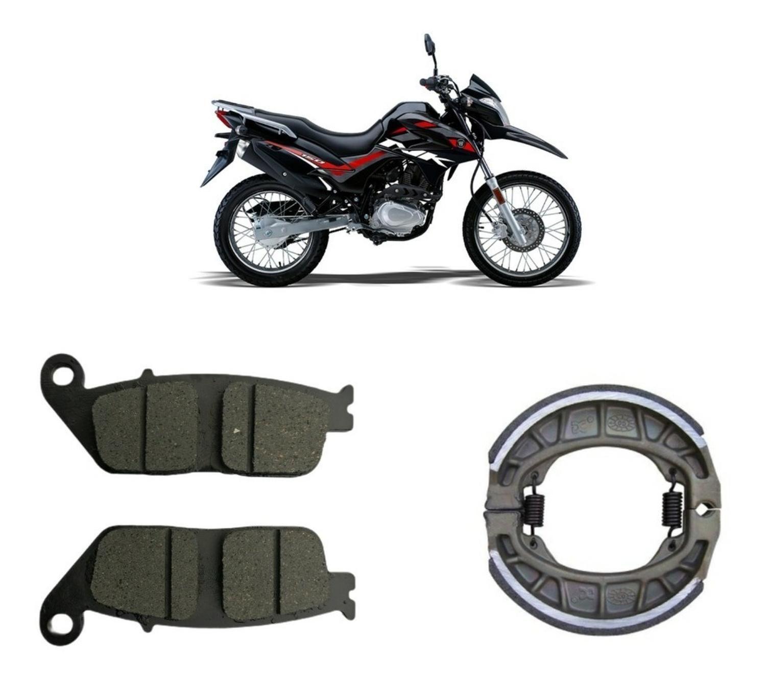 Pastillas De Freno Delanteras + Balatas Moto Haojue Nk 150-0