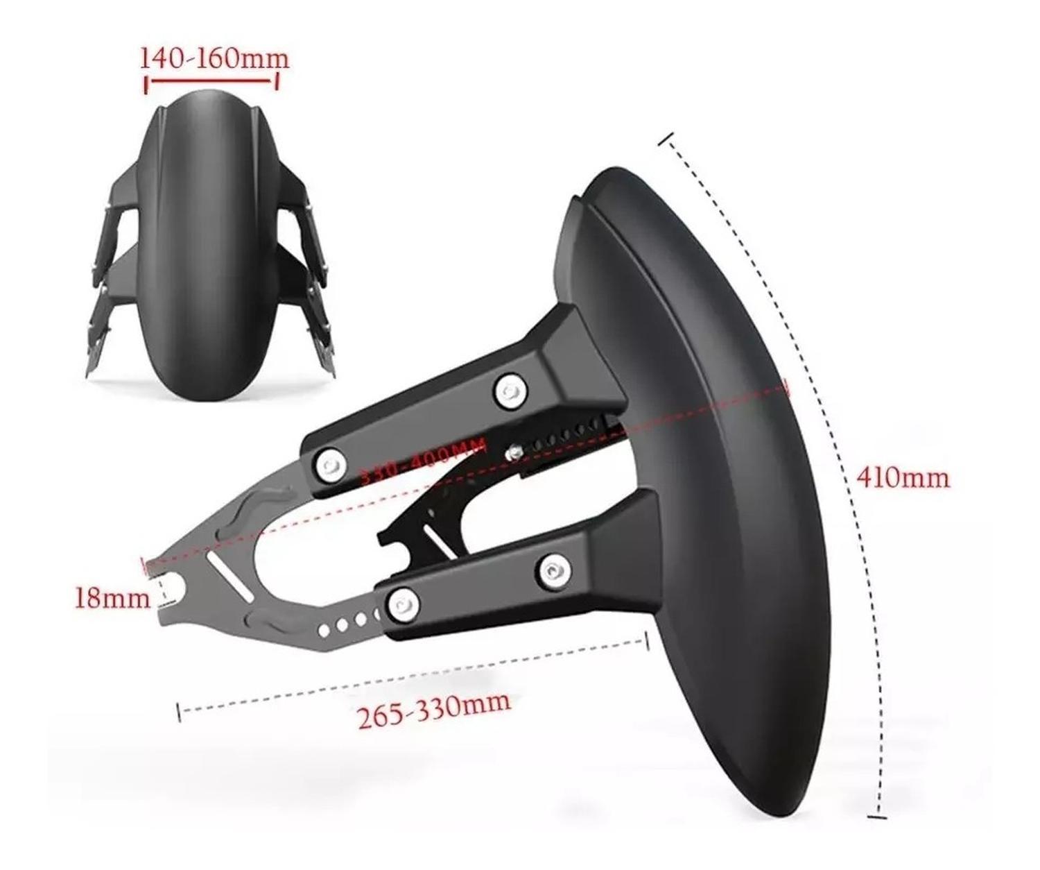 Tapabarro Trasero Para Motos Universal Ajustable-2