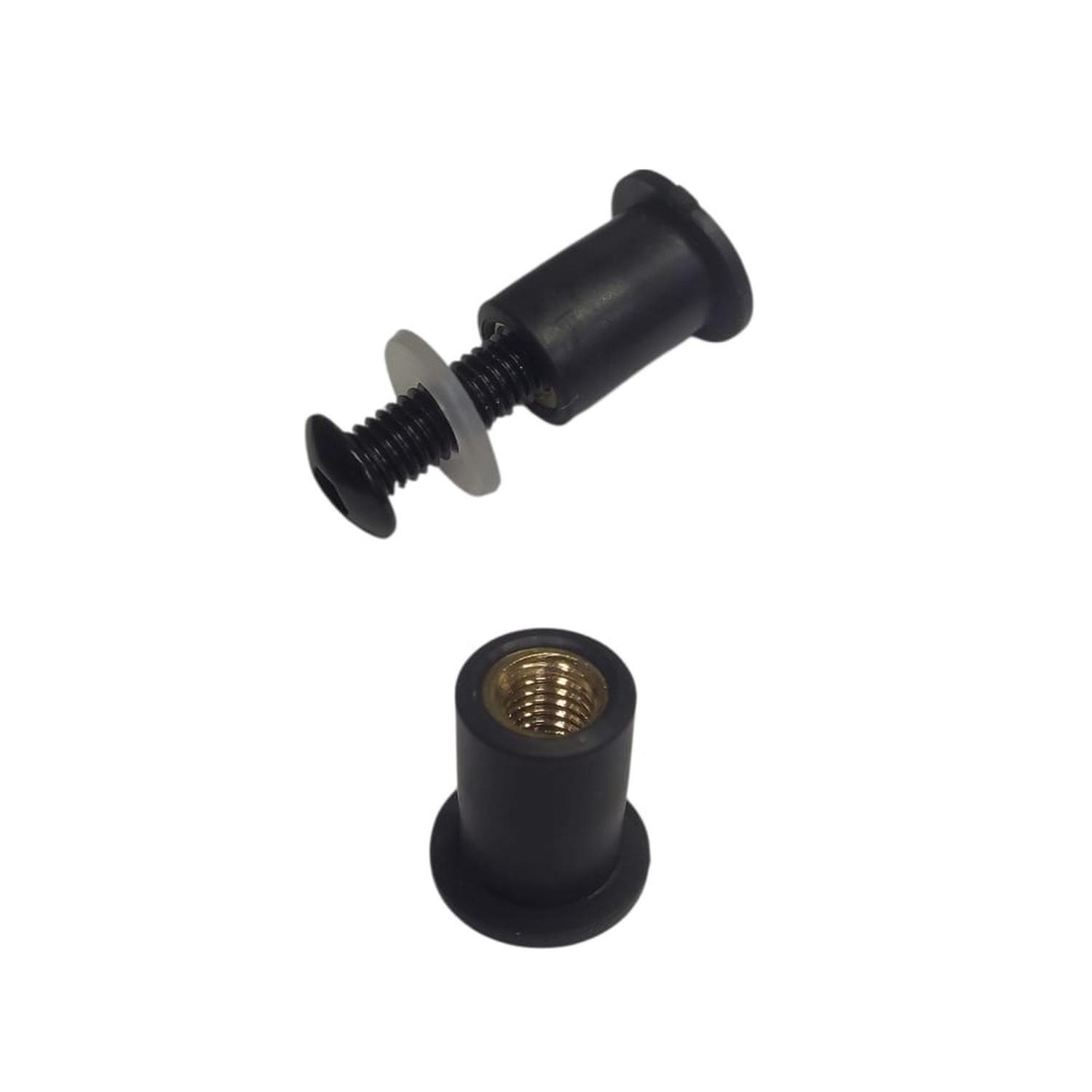 Kit Pernos Para Parabrisas De Moto Con Gomas Amortiguadoras-2