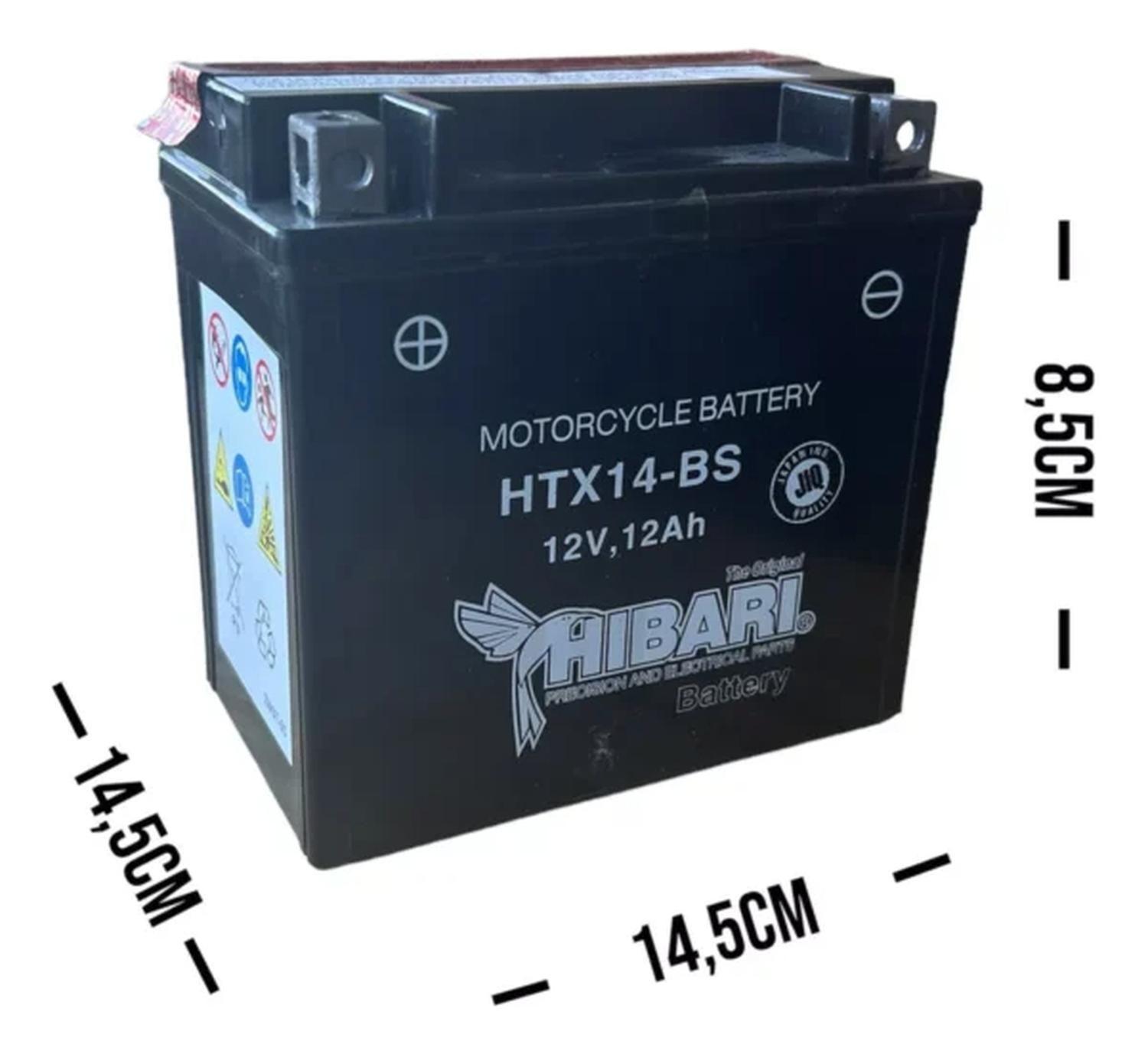 Batería Para Moto Htx14-bs / Ytx14-bs/ Btx14-bs-1