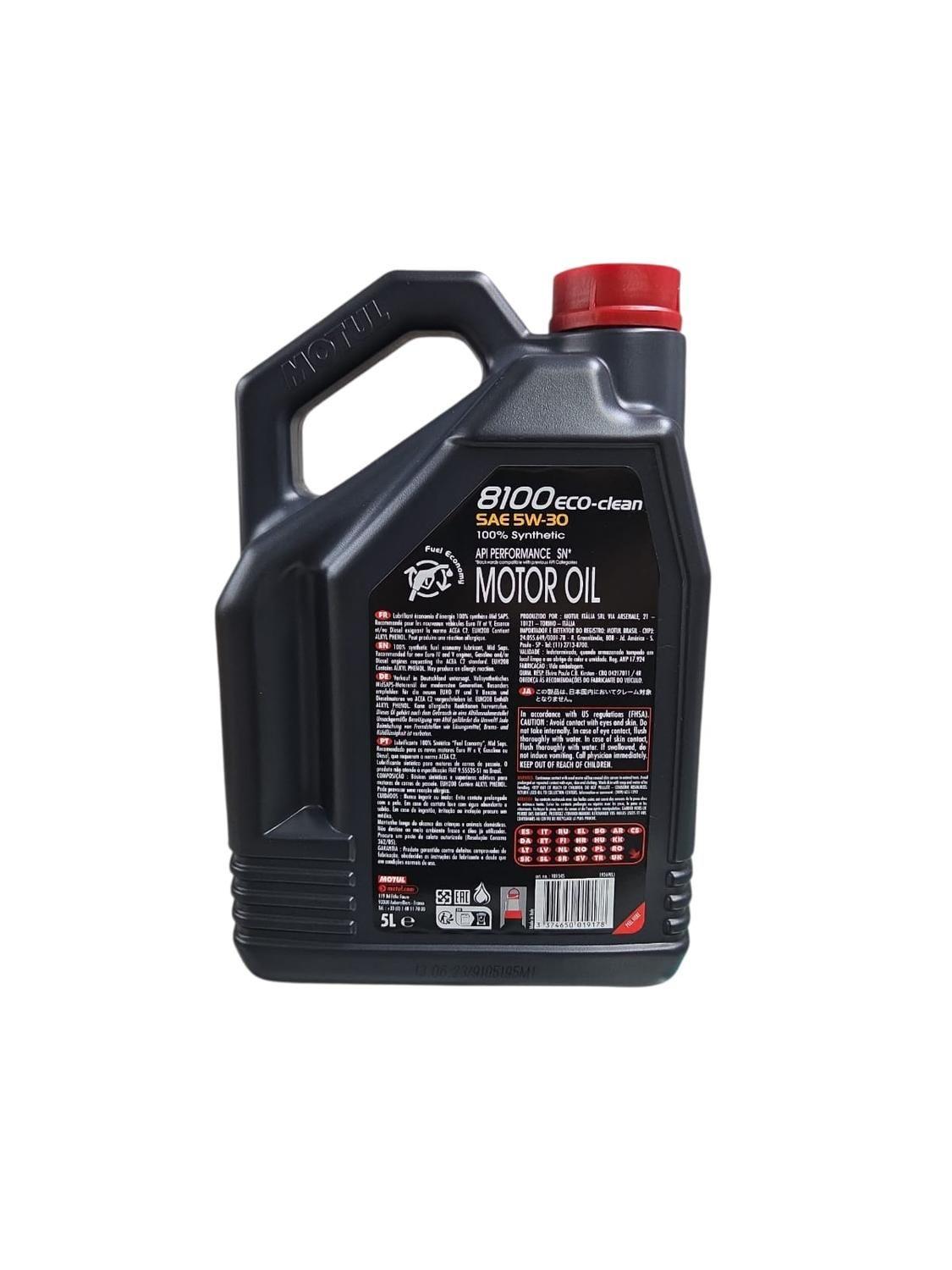Aceite de motor Motul sintético 5W-30 Bencineros - Petroleros-1