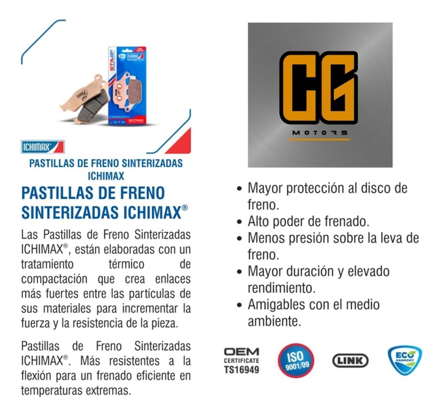 Pastillas Freno Traseras Honda África Twin 1000 Sinterizadas-2