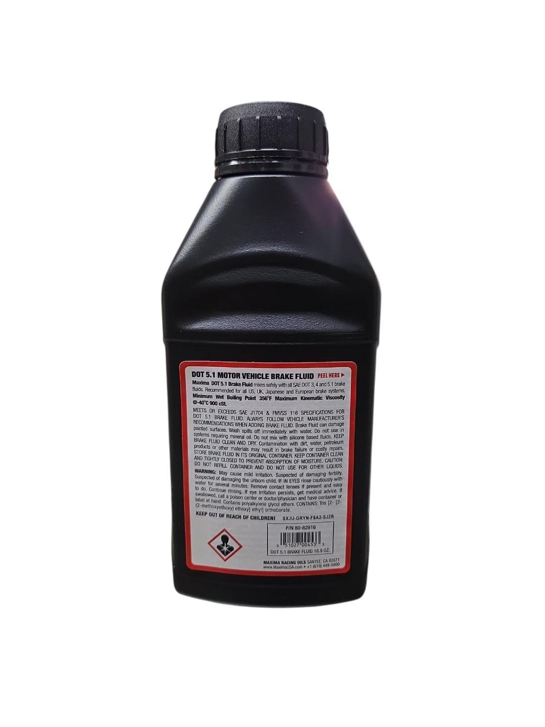 Liquido de Frenos DOT 5.1 500ml Alto Rendimiento Maxima-2