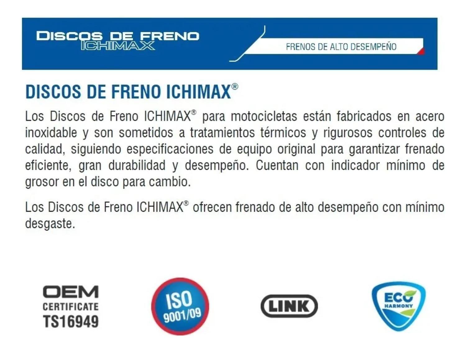 Disco Trasero + Pastillas Freno Traseras Suzuki Gixxer 150-3