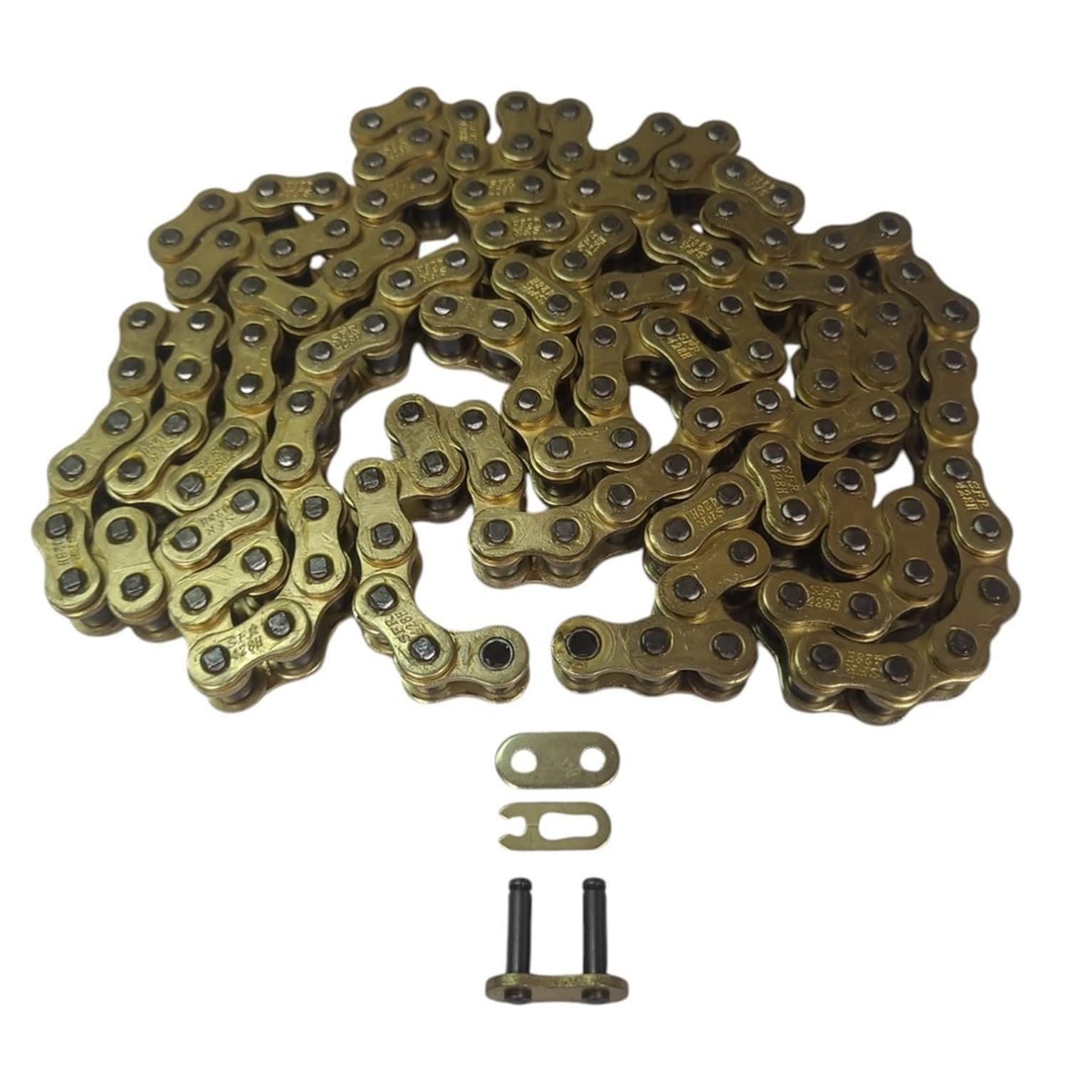 Kit Transmision Euromot Rex 150 C/ Cadena Dorada Heavy Duty-1