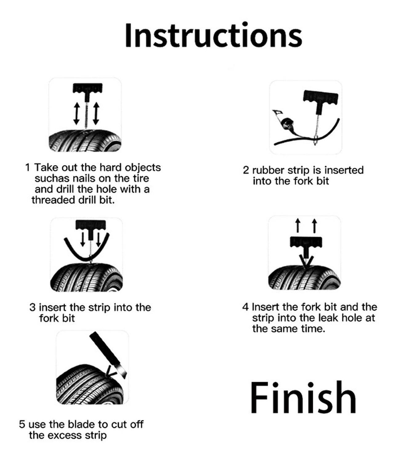 Kit de Emergencia Anti Pinchazos Para Motos Y Autos-2