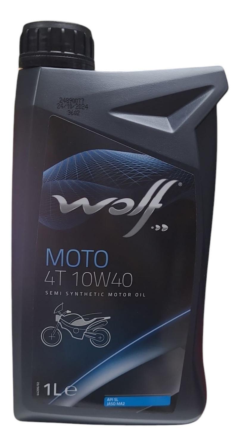 Aceite De Moto Wolf 10w40 Semi-sintético 1l 4t Original-0