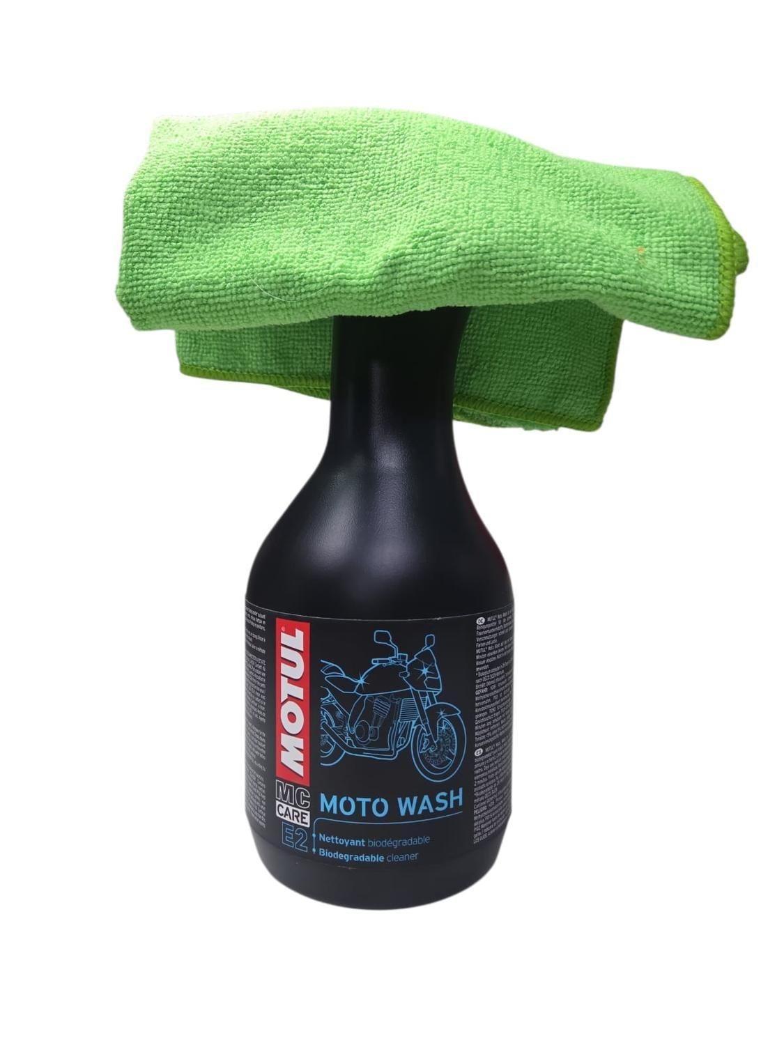Shampoo Motowash Limpiador En Seco Motul + Paño microfibra-2