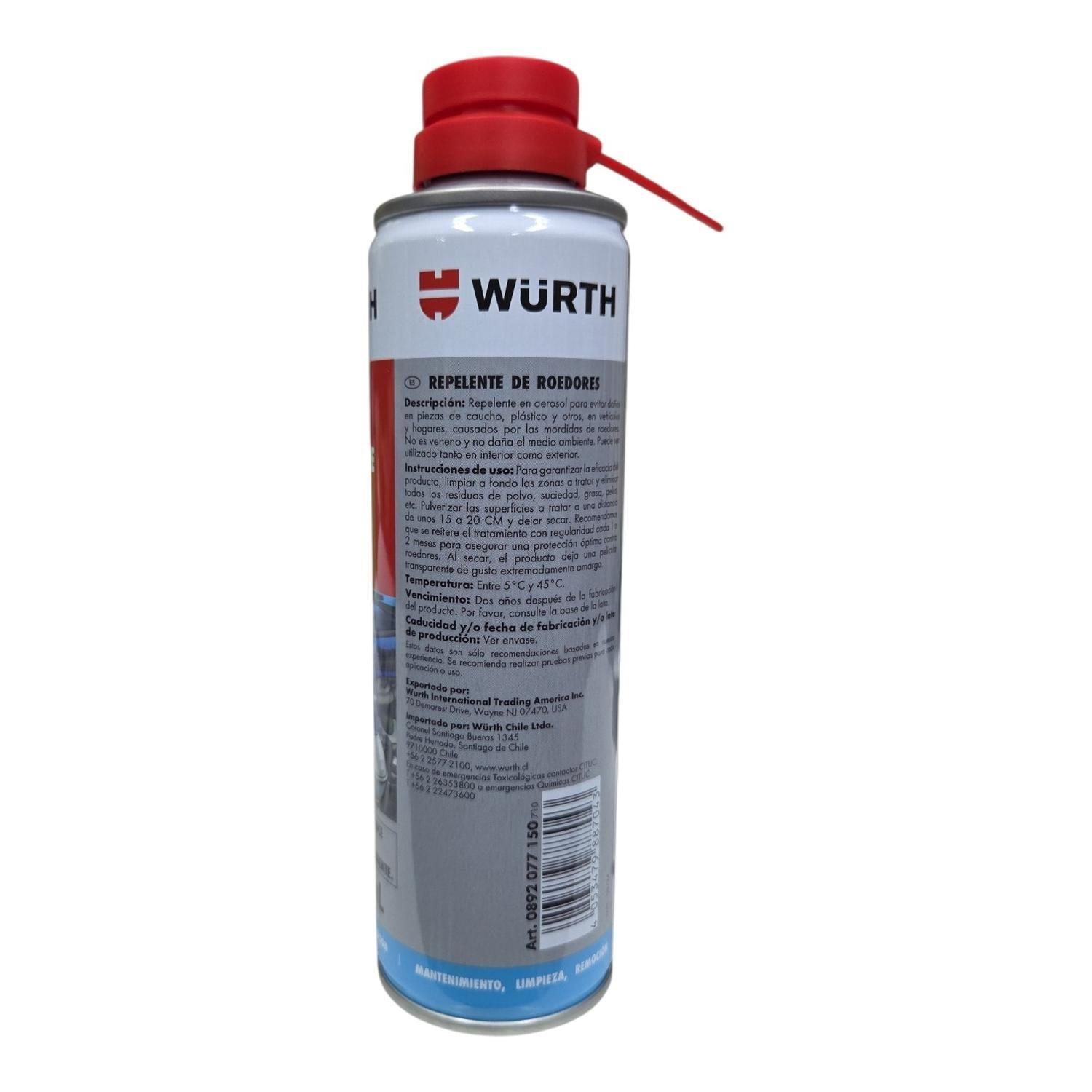 Repelente Spray Ratones o Roedores 250ml Wurth-2