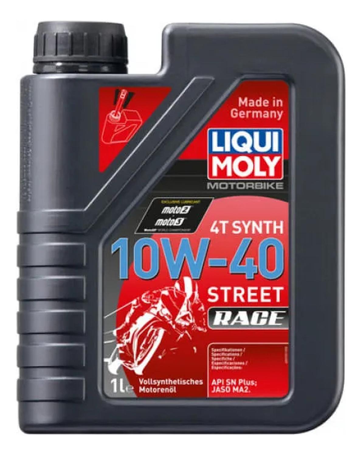 Aceite De Moto 10w 40 Full Sintetico 4t Liqui Moly 1l-0