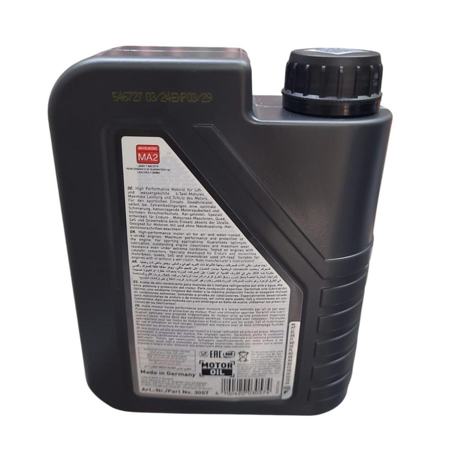 Aceite De Moto 10w 40 Full Sintetico 4t Liqui Moly 1l-1
