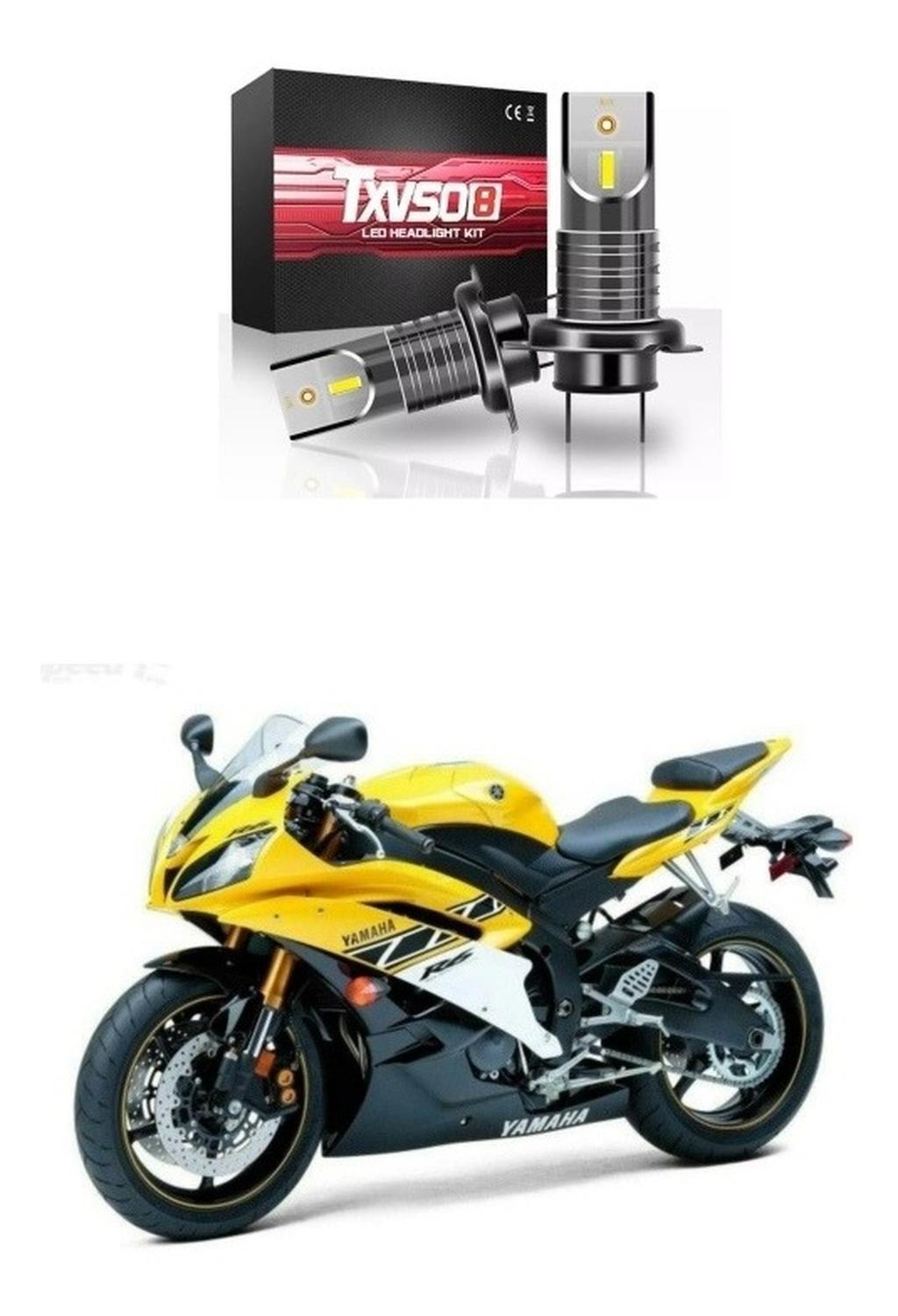 Ampolleta Mini Turbo Led H7 Yamaha R6 / Yzf R6 Plug And Play-0