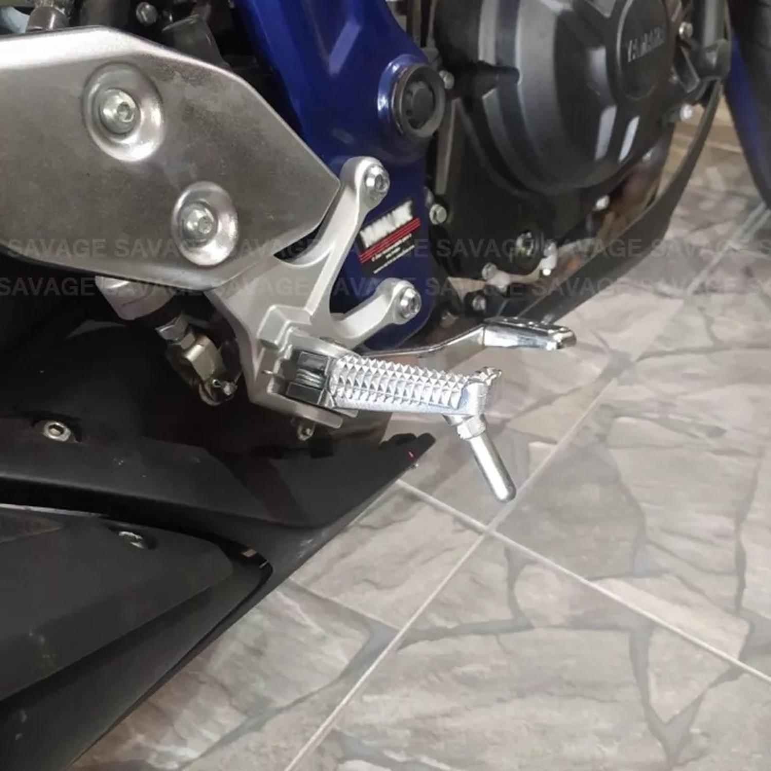 Pedalines Piloto Moto Yamaha R6 / R1 / Mt 07 / Mt 09 / Mt 01-2