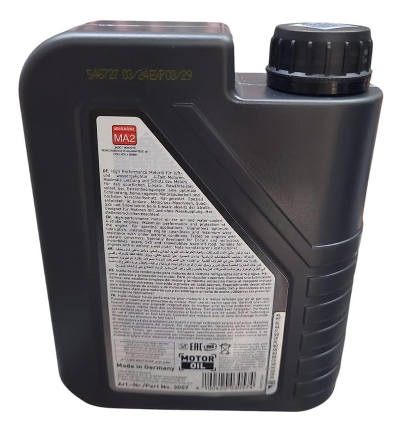 Aceite De Moto Y Cuatriciclos Liqui Moly 15w 50 Sintetico 1l 4t-1