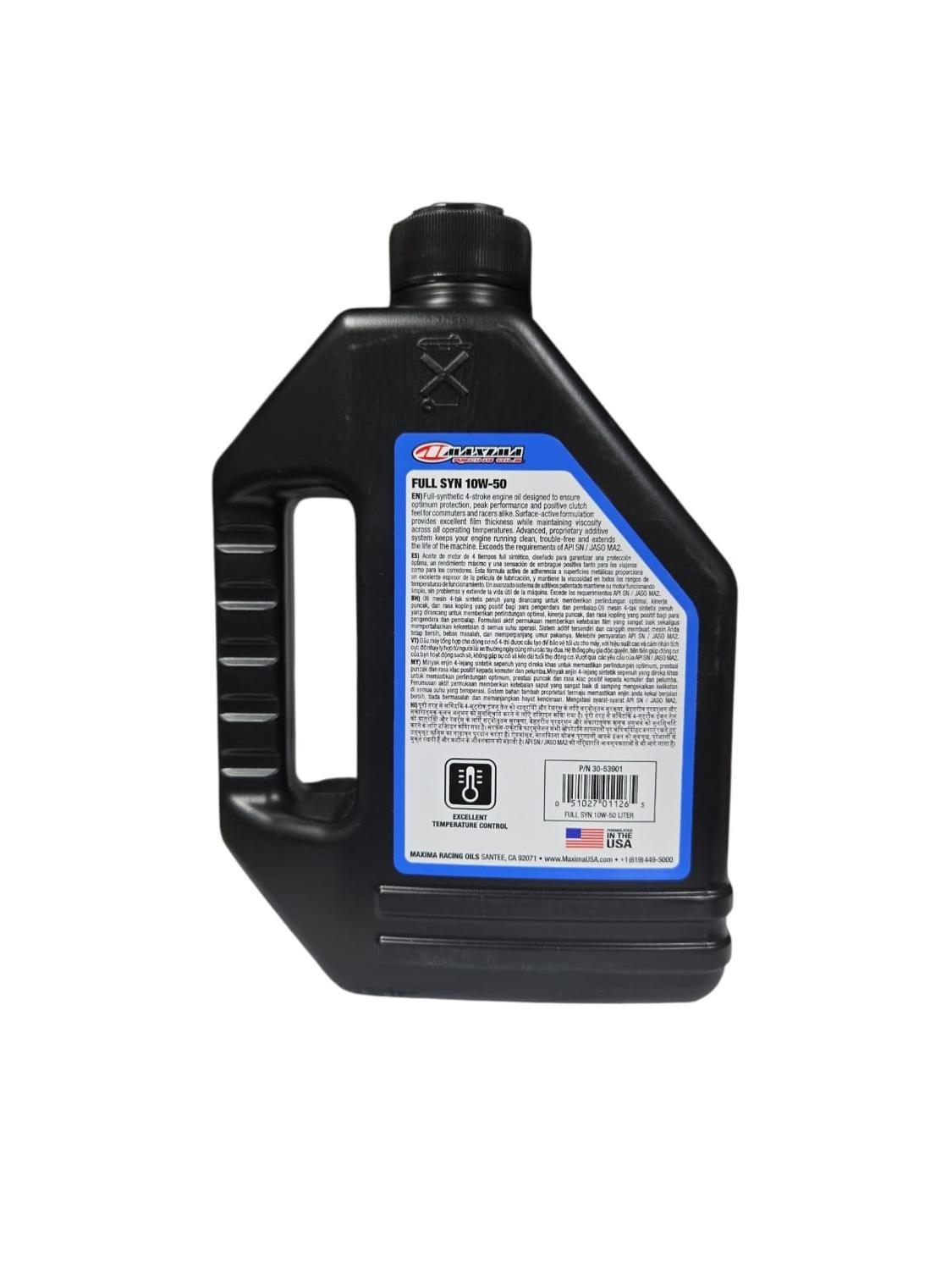 Aceite Maxima Racing Oils 10w50 Fullsyn Full Sintetico 4t-3
