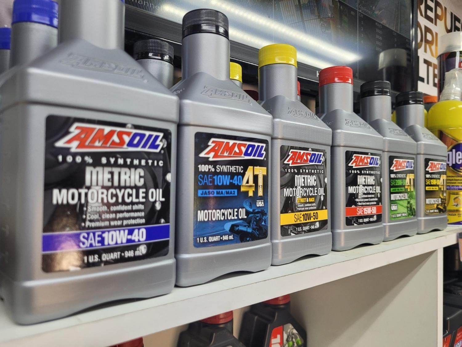Aceite De Moto Amsoil 10w 40 Metric 1l 4t Full Sintetico-2