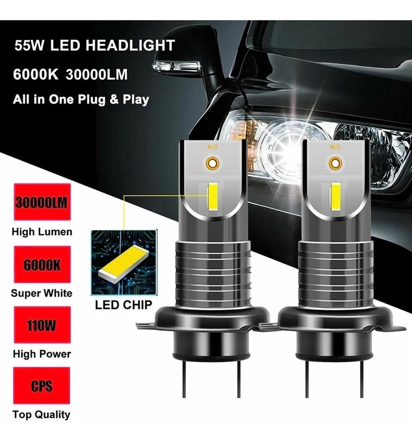 Ampolleta Led Luz Alta Peugeot Landtrek / Canbus / 30000lm-1