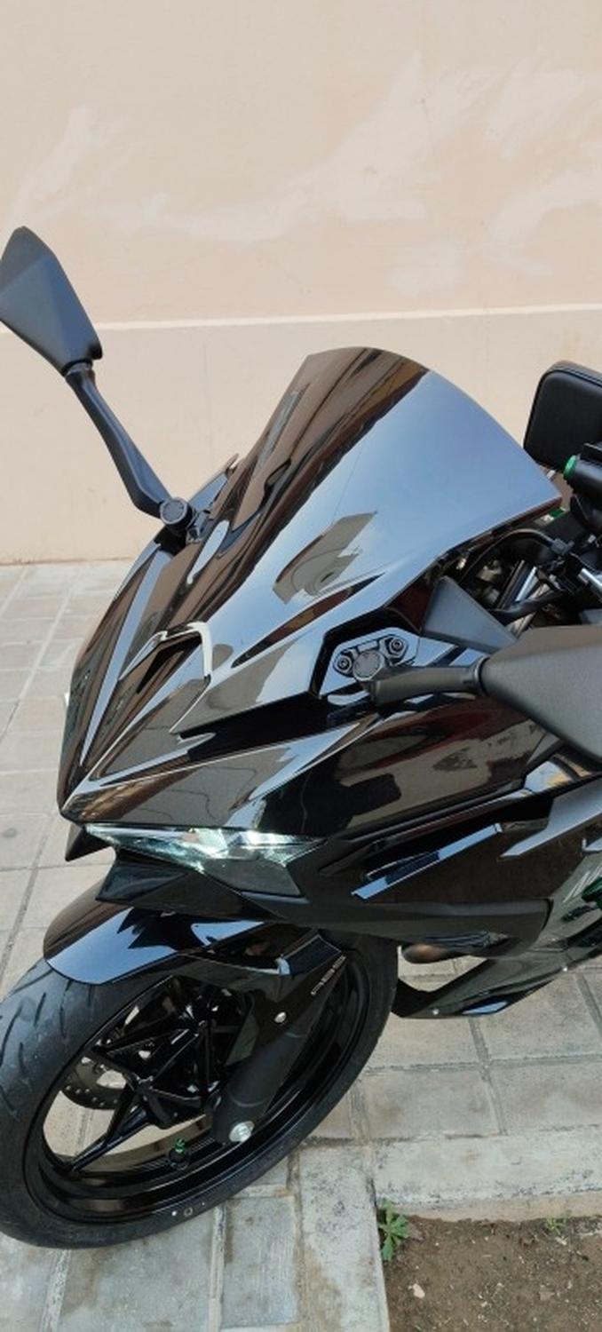 Burbuja O Parabrisas Moto Kawasaki Ninja 500 Ahumado-2