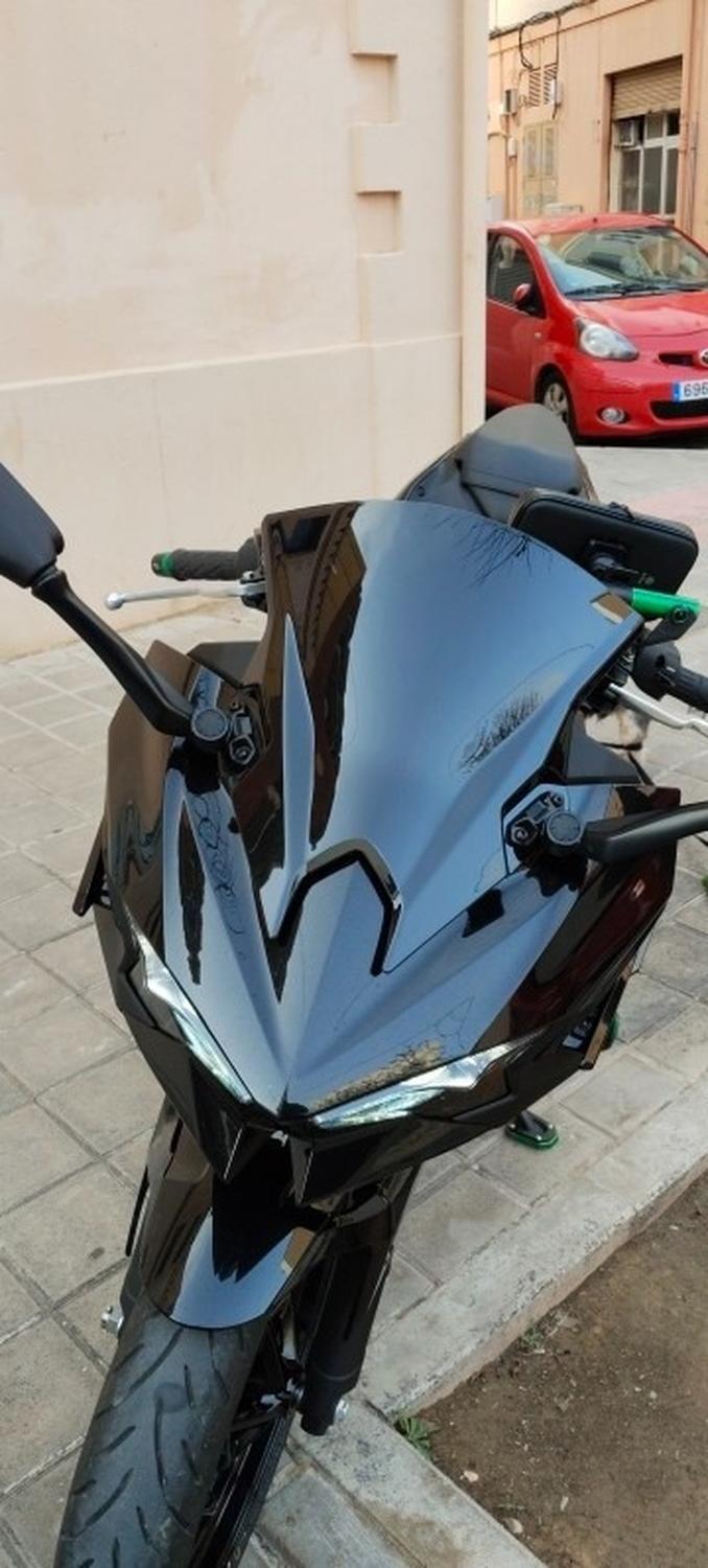 Burbuja O Parabrisas Moto Kawasaki Ninja 500 Ahumado-3