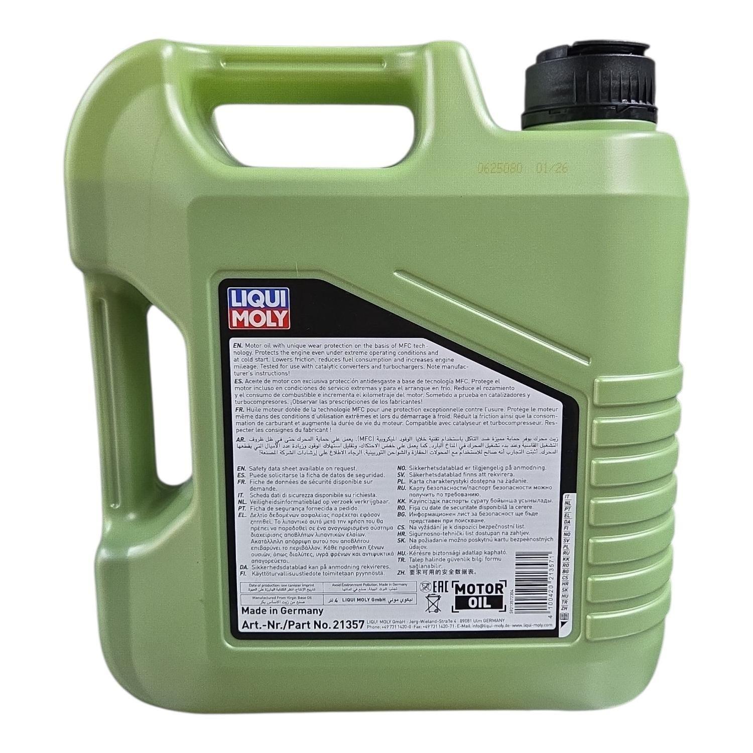 Aceite de Motor 0W 20 Full Sintetico Liqui Moly Molygen 4lts-3
