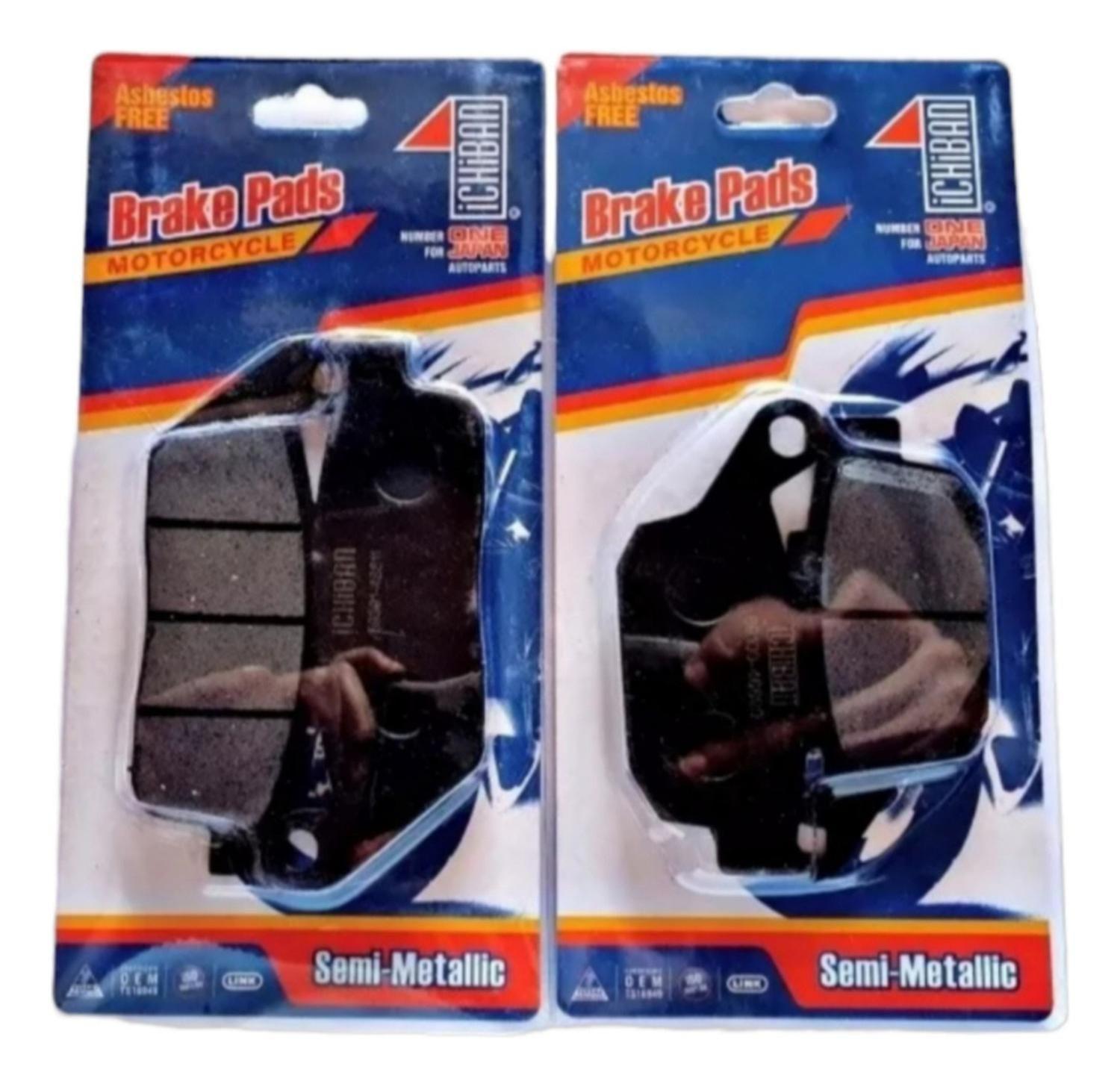 Pastillas Delanteras Y Traseras Moto Honda New Xre 2020 +-0